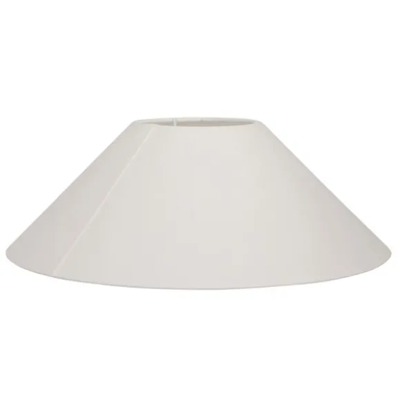 Basic flat lampskärm, vit 30cm