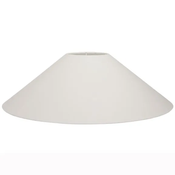 Basic flat lampskärm, vit 36cm