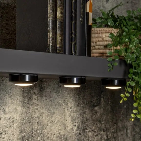 Batteridriven LED-spotlight Functional, svart 3-pack