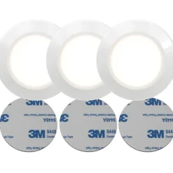 Batteridriven LED-spotlight Functional, vit 3-pack