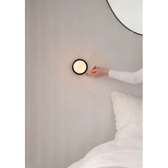 Bee vägglampa, svart/vit
