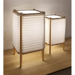 Beehave bordslampa medium, vit/ek 47cm