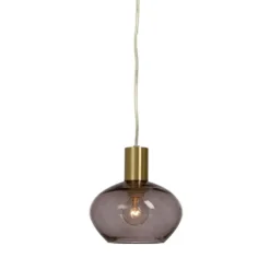 BELL fönsterlampa, matt mässing/rök