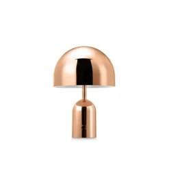 Bell portabel bordslampa koppar LED