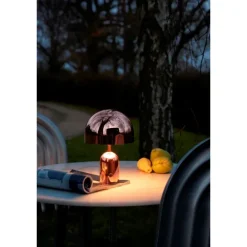 Bell portabel bordslampa koppar LED
