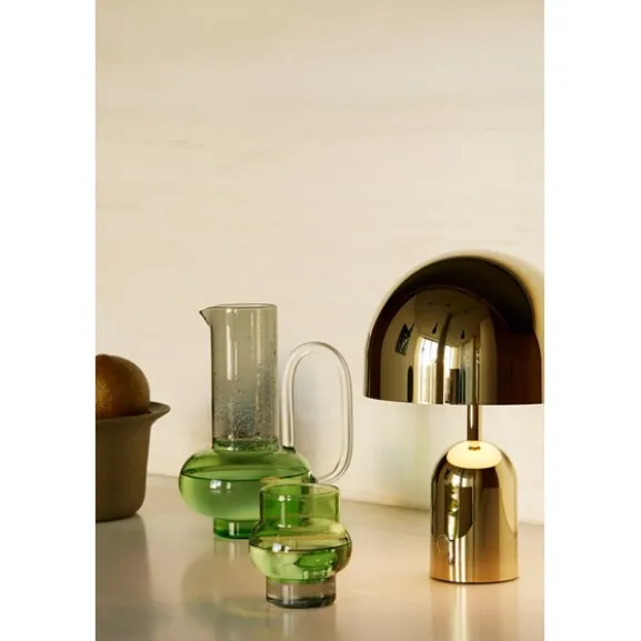 Bell portabel bordslampa guld LED