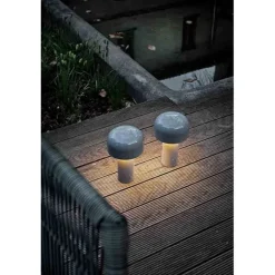 Bellhop bordslampa, grå 21cm