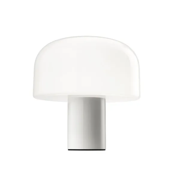 BELLHOP glass bordslampa, Vit