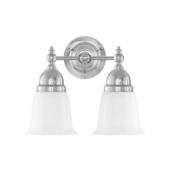 Bergman Vägglampa, förnicklad mässing