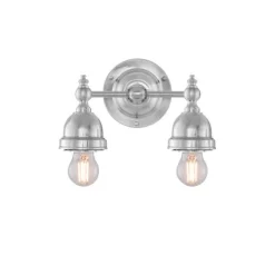 Bergman Vägglampa, förnicklad mässing