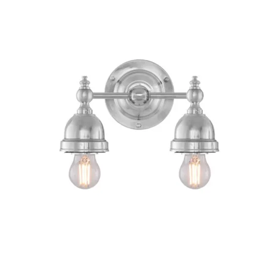 Bergman Vägglampa, förnicklad mässing