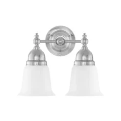 Bergman Vägglampa IP21, förnicklad mässing