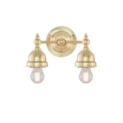 Bergman Vägglampa IP21, mässing