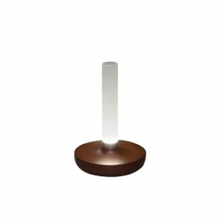Biarritz bordslampa, rost/frostad vas
