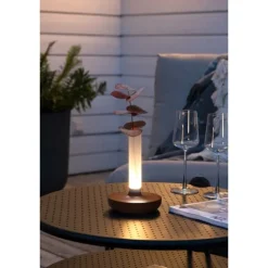 Biarritz bordslampa, rost/frostad vas