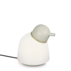 Bird bordslampa sand/mässing opal glass