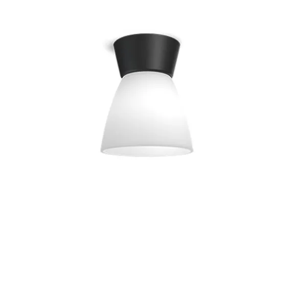 Bizzo ceiling svart/opal glass