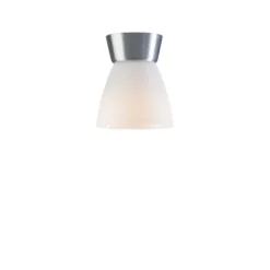 Bizzo plafond, aluminium/opalglas 16,5cm
