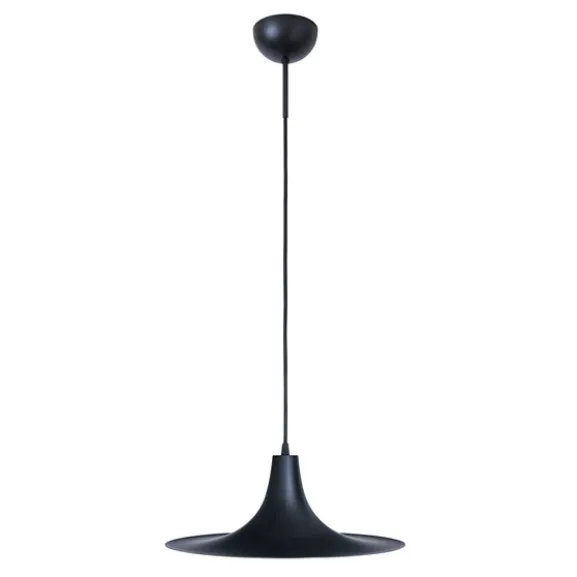 Blackstar taklampa, svart/råmässing 40cm