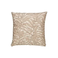 Blad Kuddfodral, Beige 45x45cm