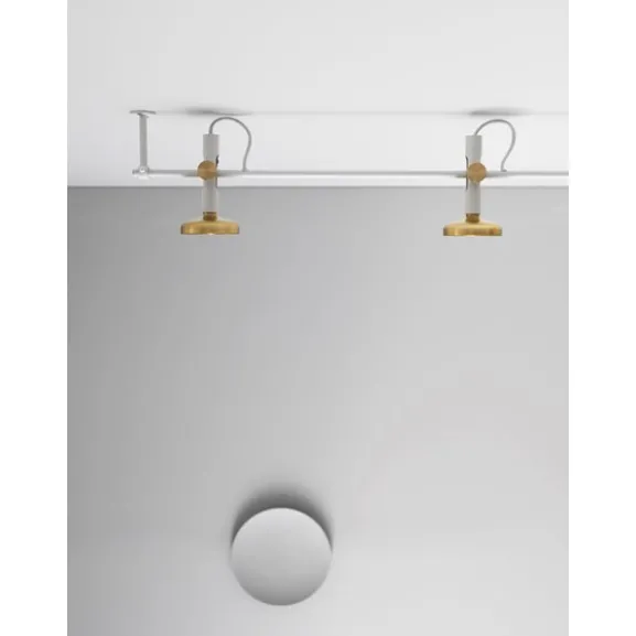 Blend 100 taklampa Jet black, brass