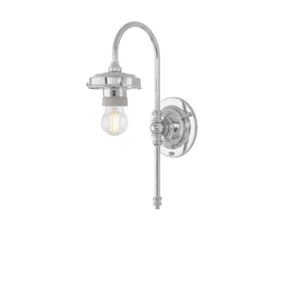 Blomberg Vägglampa, förnicklad mässing