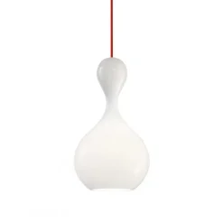 Blubb 1 opal Takpendel, vit/röd