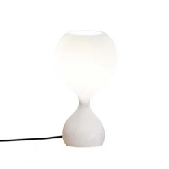 Blubb opal Bordslampa, vit/svart