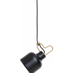 Bolb taklampa, mattsvart 14cm