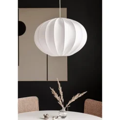 Boll 40 oval, vit 40cm