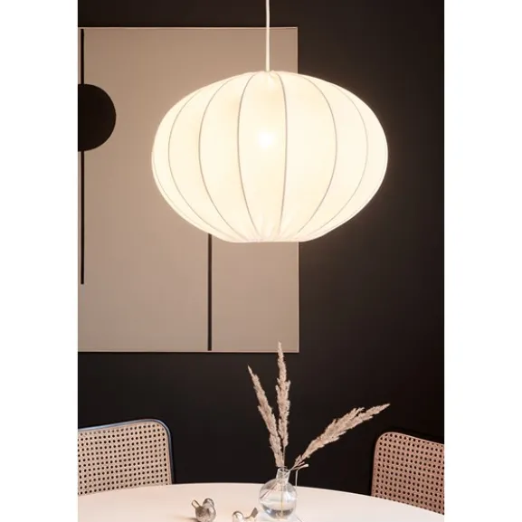 Boll 40 oval, vit 40cm