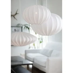 Boll 40 oval, vit 40cm