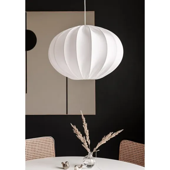 Boll 40 oval, vit 40cm