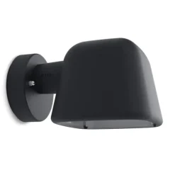 Boo vägglampa IP44 svart struktur