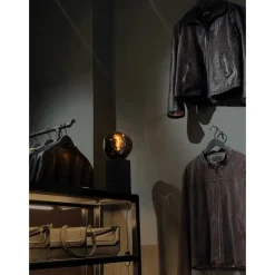 Bordlampa Glöd Svart Granit och munblåst glas