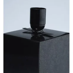 Bordlampa Glöd Svart Granit och munblåst glas