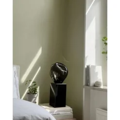 Bordlampa Glöd Svart Granit och munblåst glas