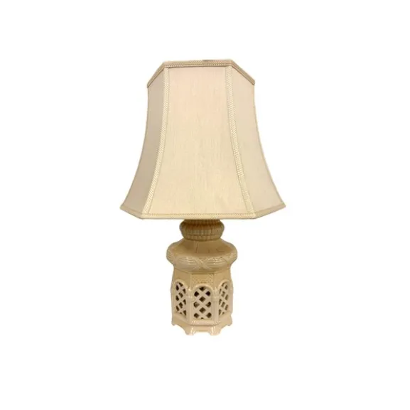 Bordslampa inkl. skärm naturvit