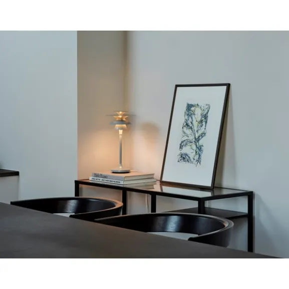 Bordslampa Picasso, isblå 35cm