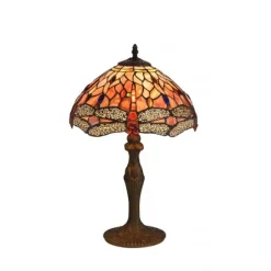 Bordslampa Trollslända Ädelsten / Dragonfly 30cm