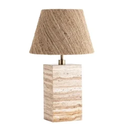 Bordslampfot Zenith H34 travertin beige