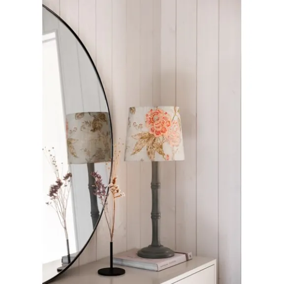 Bordslampskärm Alice D27 oval Flower grön