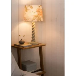 Bordslampskärm Alice D27 oval Flower beige