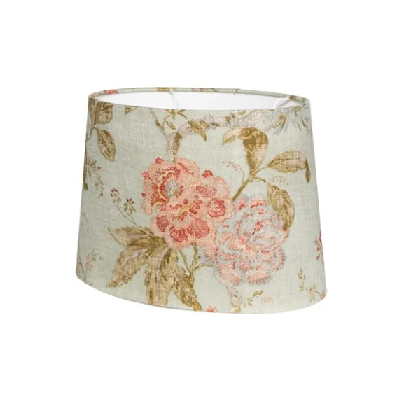 Bordslampskärm Alice D35 oval Flower grön