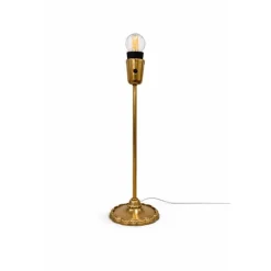 Brass Lampfot – Skulpterad Bas