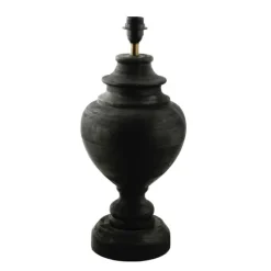 Braxton Lampfot Antik svart 22cm