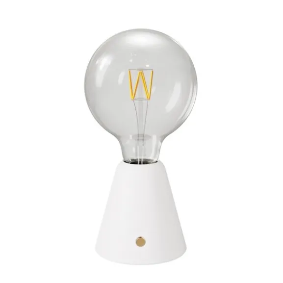 Bärbar och uppladdningsbar LED-lampa Vit