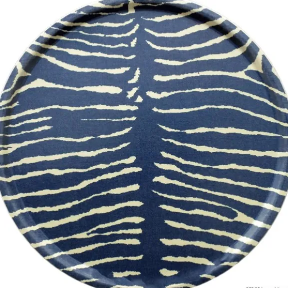Bricka, Le Zebre Blå Ø45cm