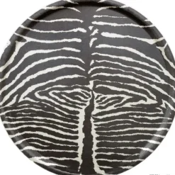 Bricka, Le Zebre Brun Ø45cm