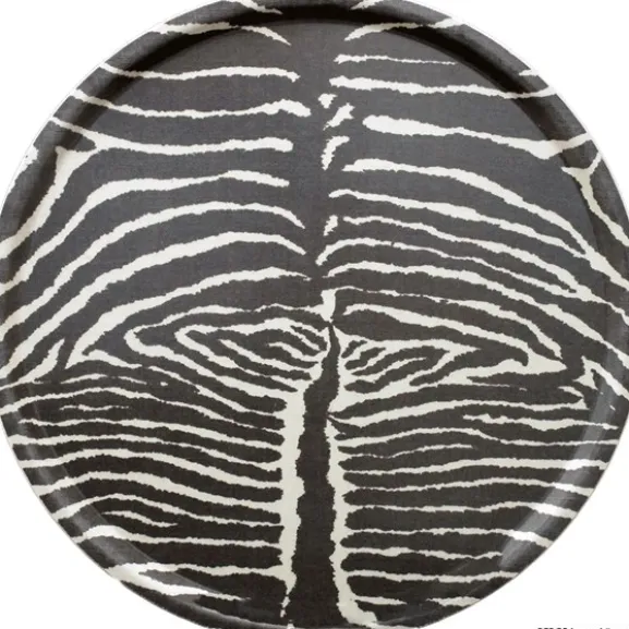 Bricka, Le Zebre Brun Ø45cm